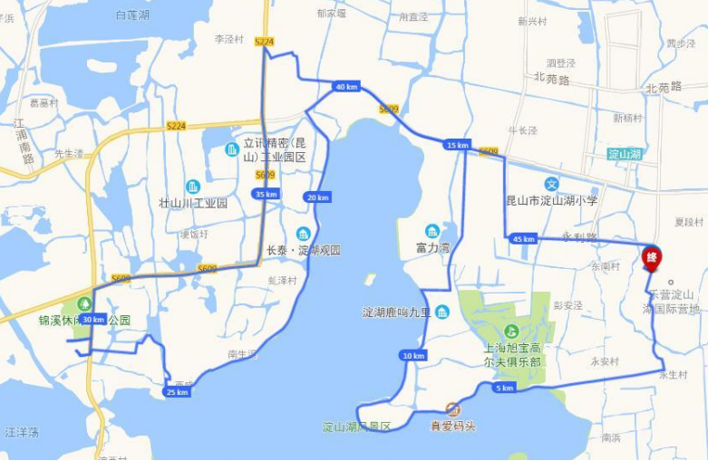 spring沿途风景线路四锦溪周庄环明镜荡骑游路线万三酒庄香村祁庄澄湖