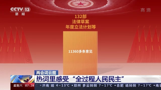 两会词云图丨热词里感受“全过程人民民主”看听学和新概念哪个好