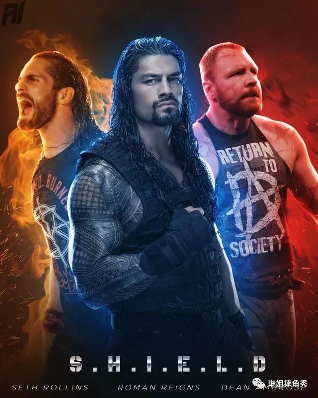 圣盾军团是wwe史上最成功的一支三人组合!