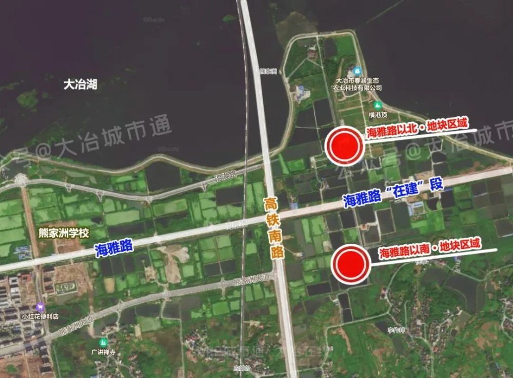 此10宗地块预计位于熊家洲高铁南路以东具体位置不详【g22024-g22032
