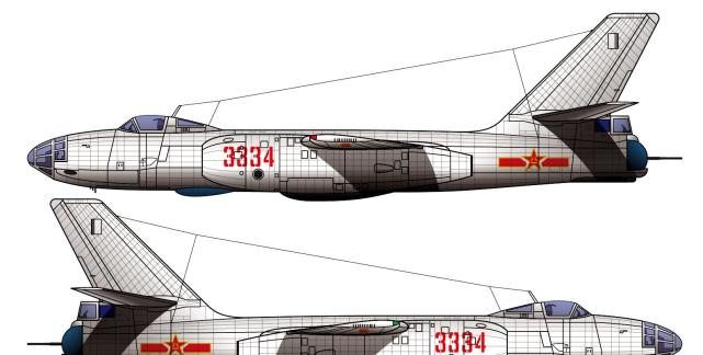 本厂长绘制的中国民航b-264号三叉戟客机二视图经民航局方面的专家
