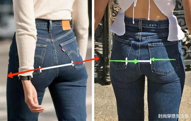 影响臀线的因素主要有口袋的位置和裆线这两个.