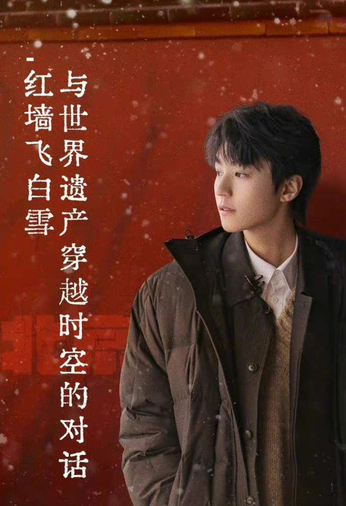 王俊凯《万里走单骑》红墙飞白雪造型节目路透插图5
