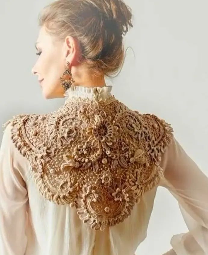 优雅而且美丽的爱尔兰钩花领子,每个女人的最爱,你喜欢哪款?插图3