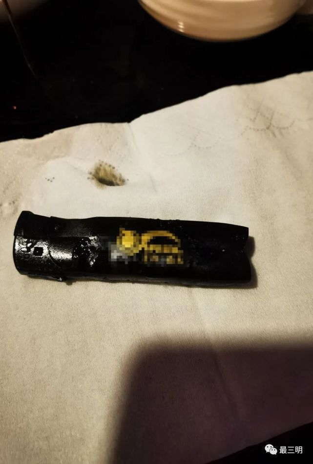 网友在三明某餐厅吃饭竟吃出打火机