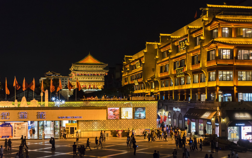 这才是西安夜景最美的建筑门票仅需35元不买票在外面反而更好看