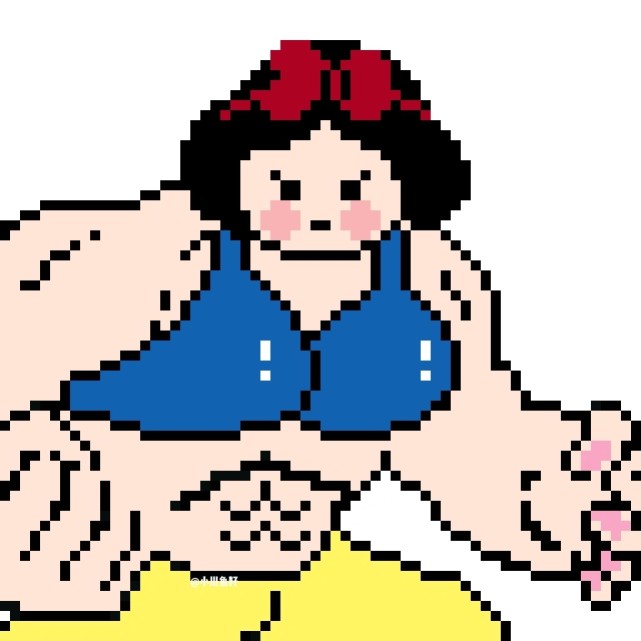 头像丨肌肉版迪士尼公主头像