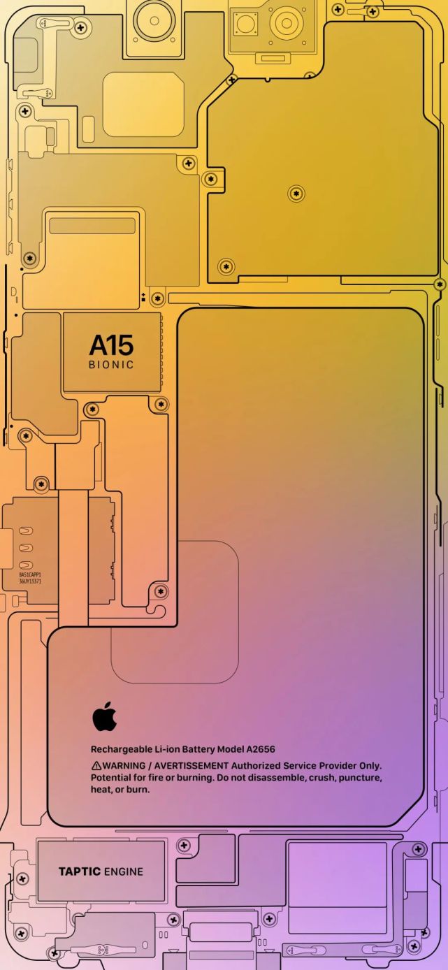 iphone 13/pro原生壁紙;a15 透視風壁紙