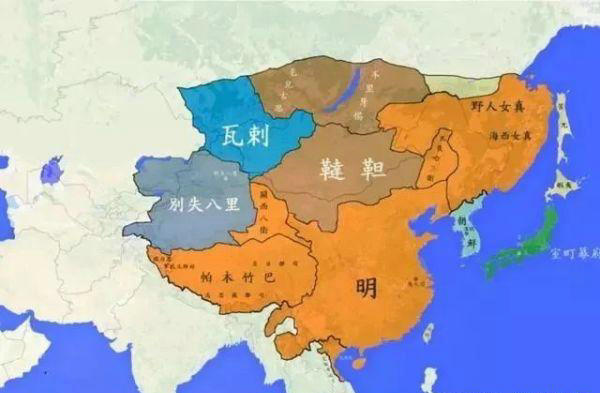 继承了一些元朝的领土,但北方草原一直被蒙古族及鞑靼,瓦剌等民族占领