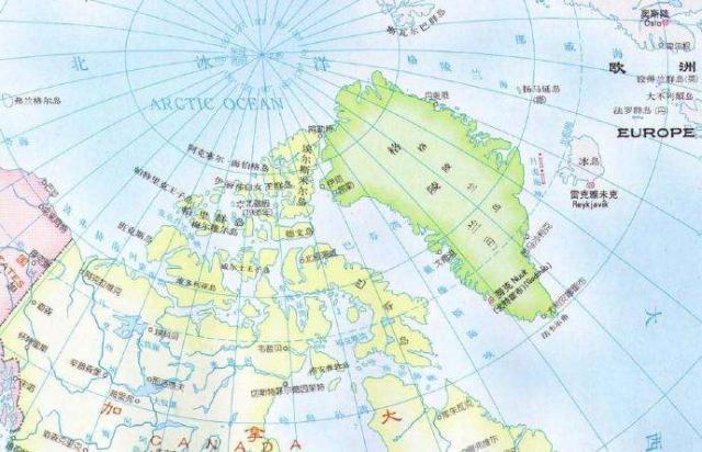 格陵兰地理位置图片