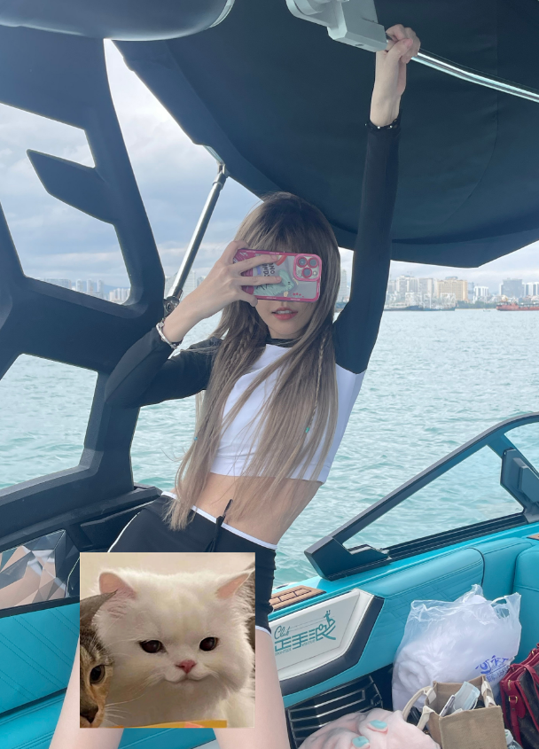 周淑怡开启美美10天三亚游水友度蜜月去了