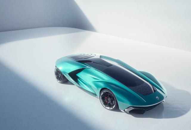 蓝旗亚stratoszerorestomod超跑效果图低悬挂中置发动机