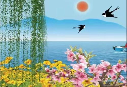 春曲(春之诗系列之五)一部生机勃勃的交响乐,在早春悄然奏起,太阳悬挂