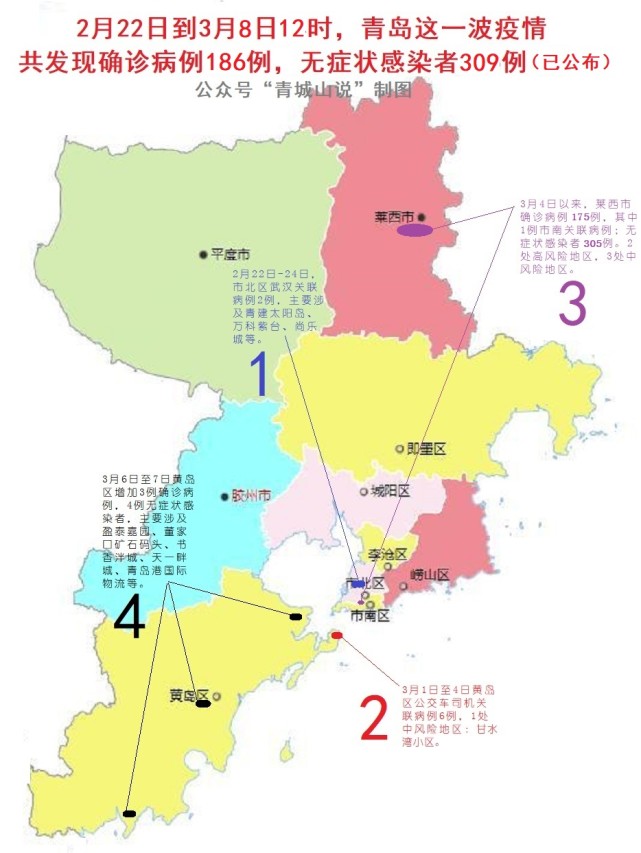 山东青岛疫情分布图图片