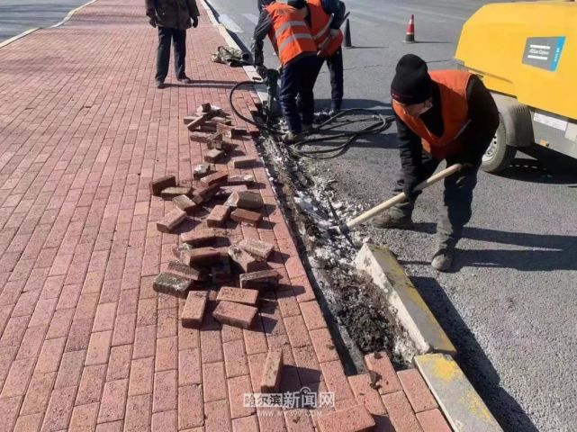 哈市全面展开春季道路翻浆破损维修_腾讯新闻