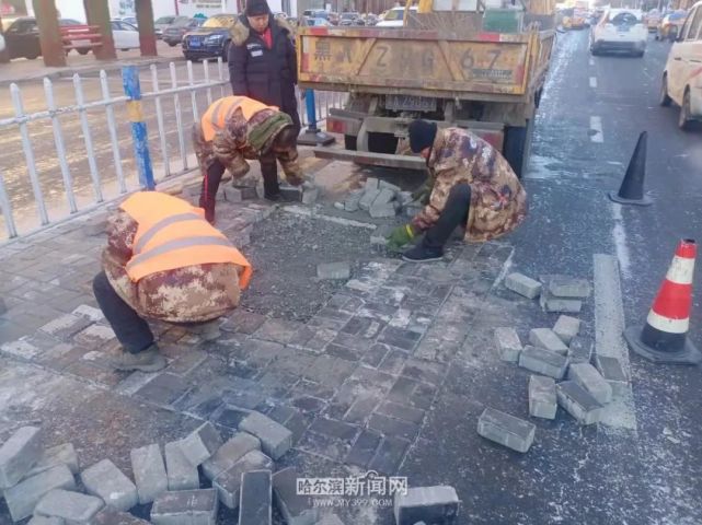 哈市全面展开春季道路翻浆破损维修_腾讯新闻