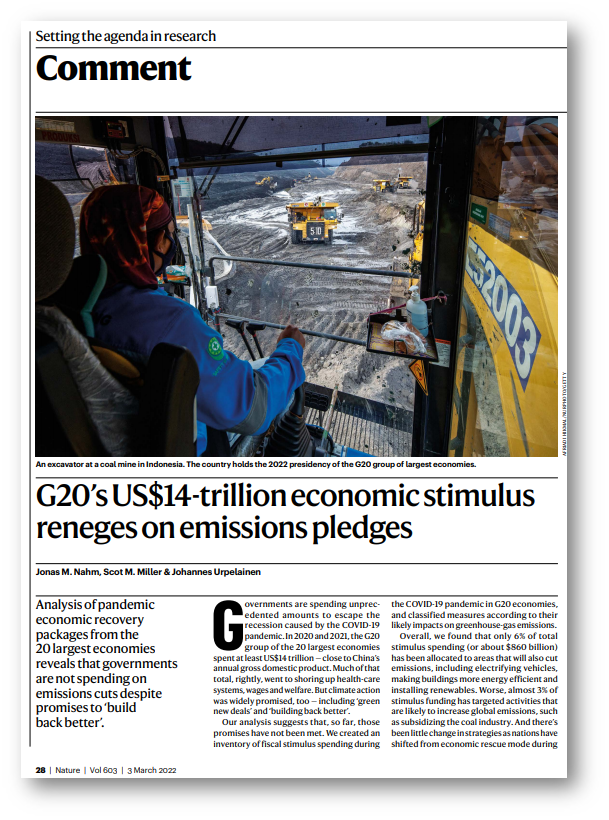 外刊《自然》(nature/ comment /02 march 2022)g20s us$14-trillion