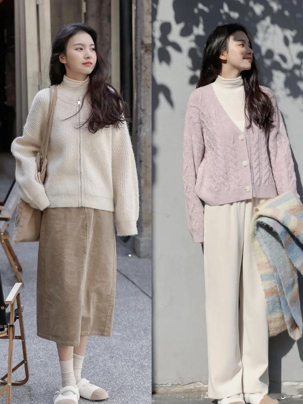 春季针织衫的多样穿搭(春季穿搭合集)