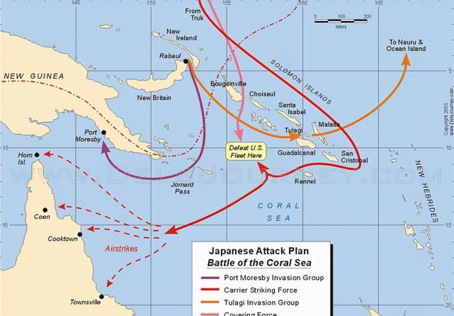 人类海战历史上首次视距外作战1942年美日珊瑚海航母对决