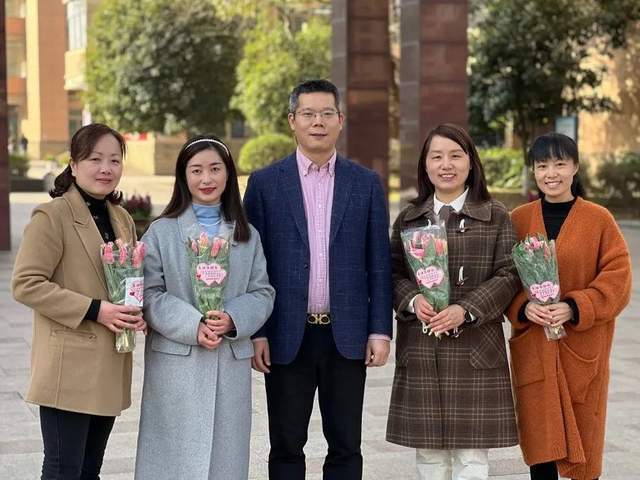 海宁市高级中学开展"三八妇女节"慰问活动