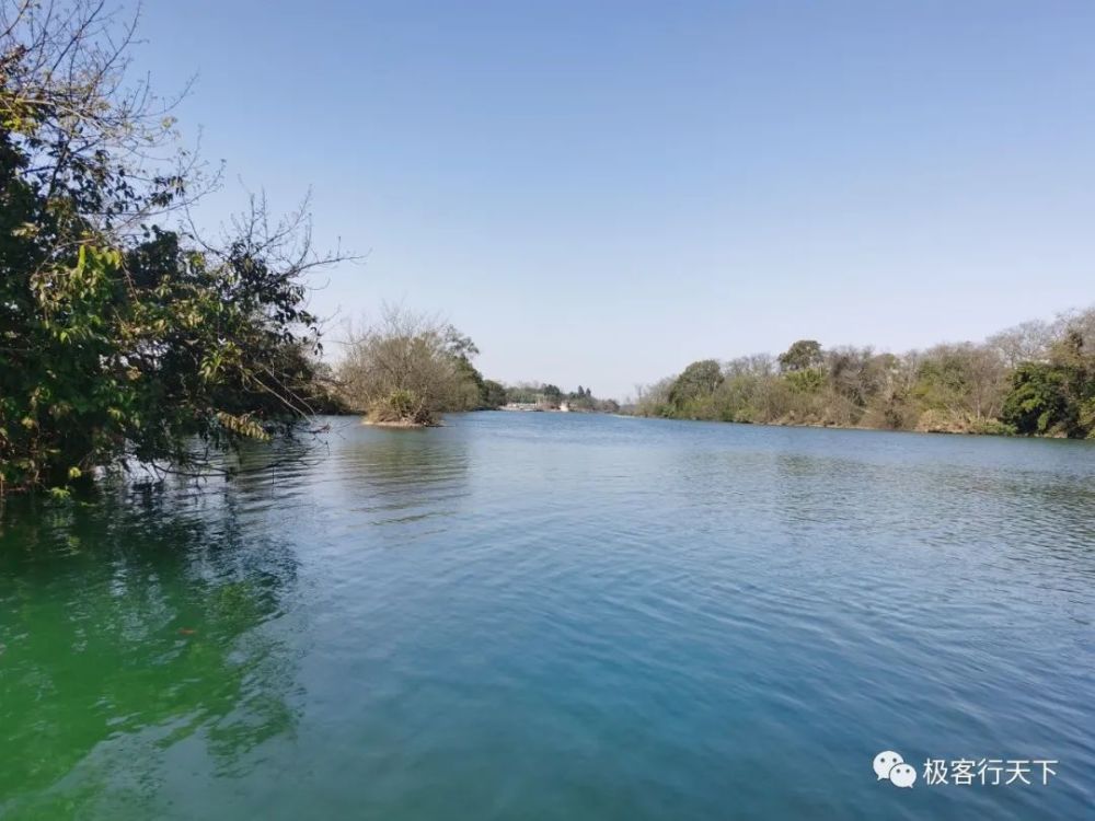 湘南道县两河口春风又绿两江河水油菜花海一片金黄