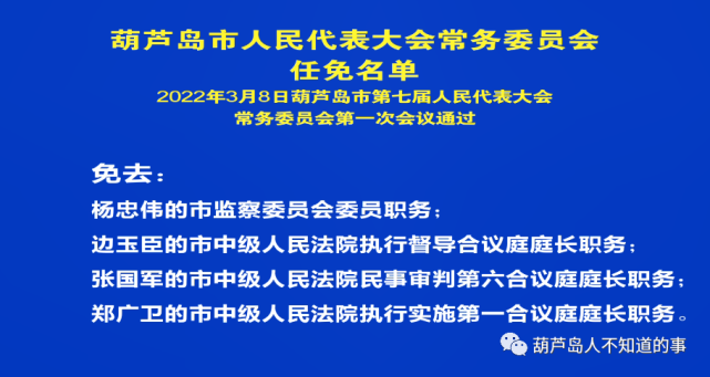 葫芦岛最新一批干部任免