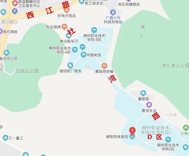 由西江路轉入社灣路),考生可乘12,42,45路公交車到