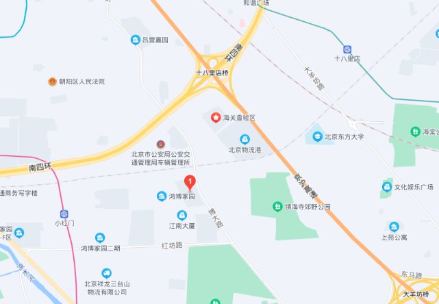 鸿博家园位置/百度地图