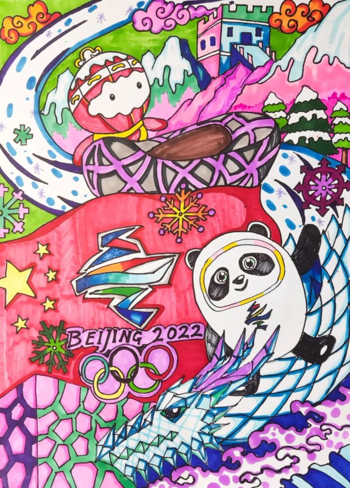 【冬奥作品展】河北省青少年喜迎北京冬奥会优秀艺术作品展示—绘画