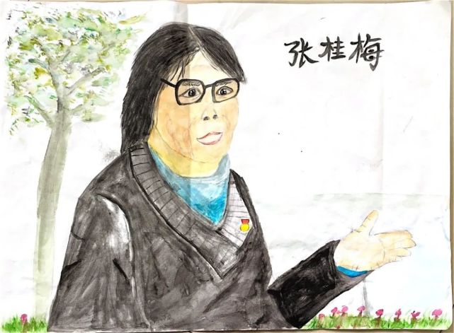 衢江区实验小学同学们用手绘致敬她力量