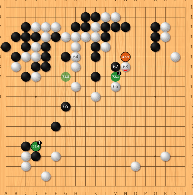 猜先后,申真谞执黑先行,局面上,黑棋第5手便大飞挂