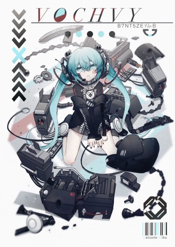 初音未来二次元壁纸合集太空机械科幻篇