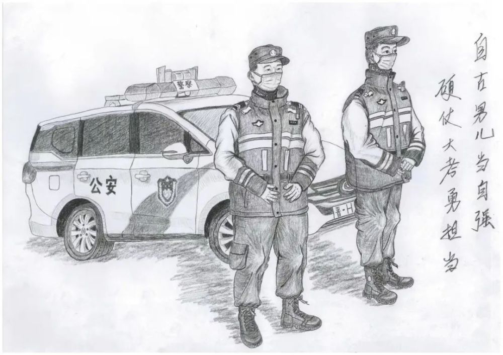 这名新警用"速写",记录着抗疫一线警察的故事_腾讯新闻