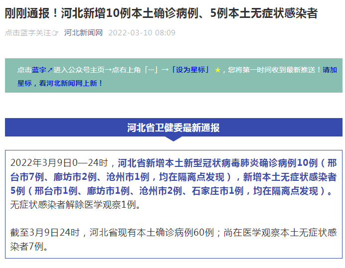 活动轨迹公布廊坊新增2例确诊病例1例无症状感染者