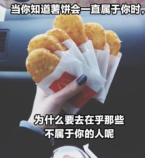 麦当劳薯饼表情包图片