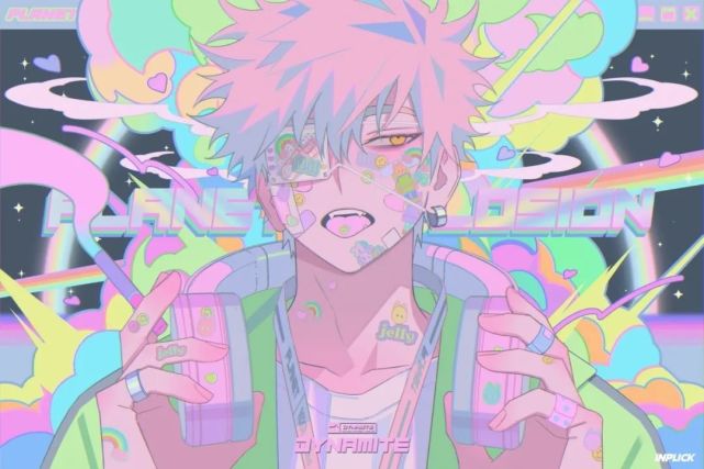 微信头像|来一组粉色系梦幻动漫男生头像,帅到原地爆炸!