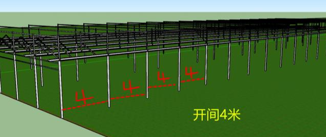 設施溫室大棚,跨度,開間,肩高什麼意思?