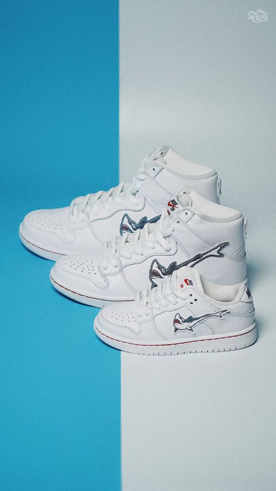 天才滑手居然喜欢大白鲨oskixnikesbdunkhighxh55开箱