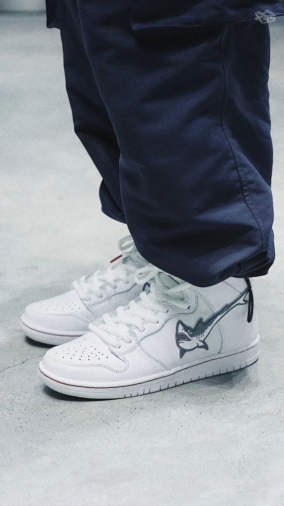 天才滑手居然喜欢大白鲨oskixnikesbdunkhighxh55开箱