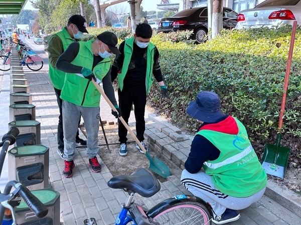 南京六合清除盲道障碍保视障人士出行