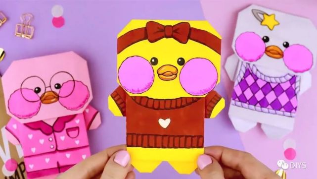 手工折纸可爱又好玩的纸娃娃