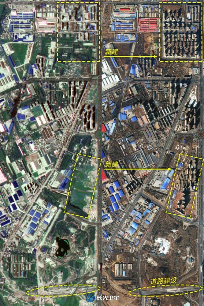 城市变迁四平2016vs2022