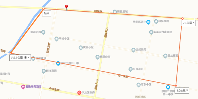 將濮陽市華龍區勝利路街道吳越美容美髮學校,清豐縣大流鄉苗屯村劃定