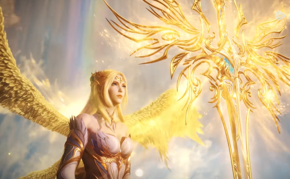 斗罗大陆恶魔千仞雪苏醒黑玫瑰纱裙加黑胶袜女皇气场碾压比比东