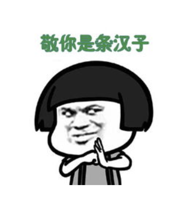 表情敬你是条汉子