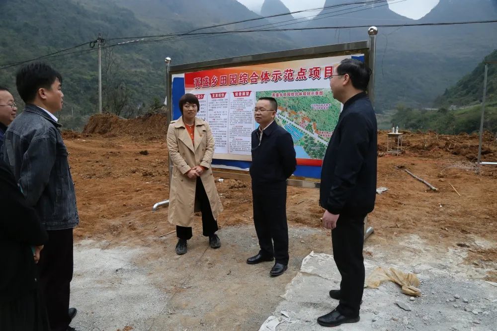 菁盛乡3月10日,都安瑶族自治县县委书记李建君带队深入菁盛乡,百旺镇