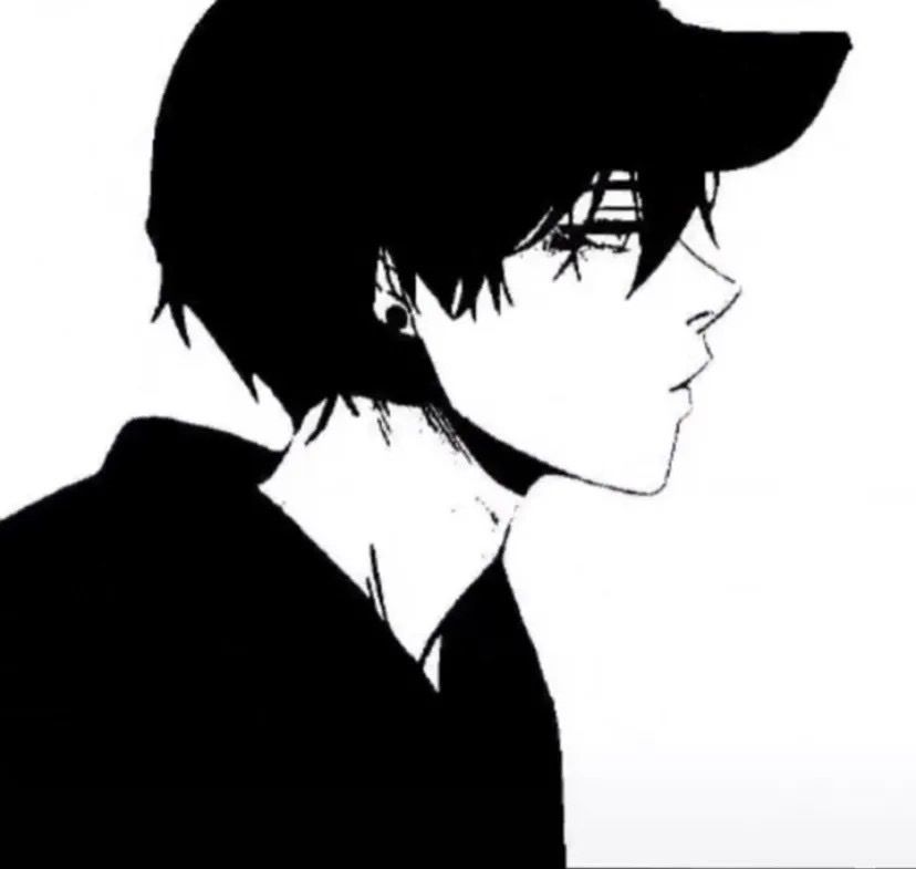 黑白风格男头像属于玫瑰的盛夏永远不会缺席