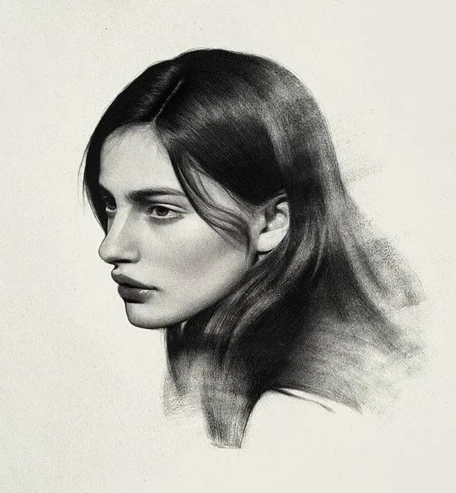 细腻的素描肖像