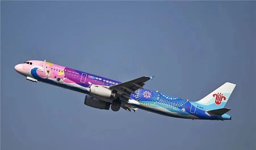 南航全球首架消博会主题彩绘飞机成功首航_腾讯新闻