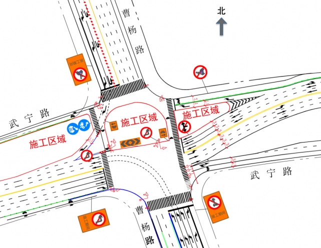3月16日24时起配合武宁路快速化改建这个路口通行又有变化